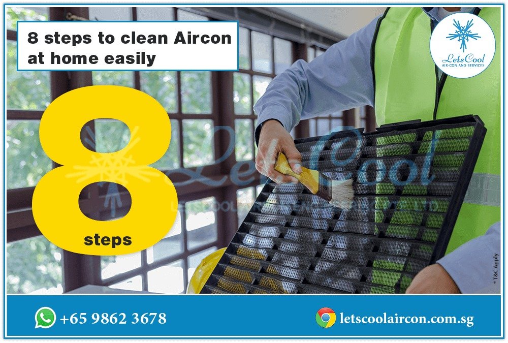 8 steps to clean Aircon at home easily