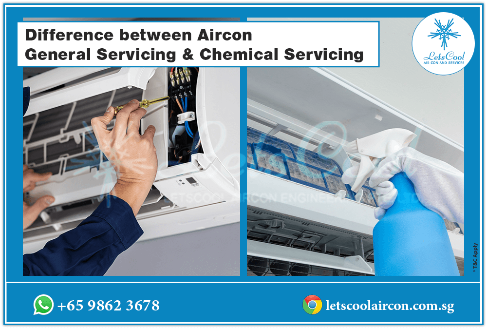 Difference between Aircon General Servicing & Chemical Servicing