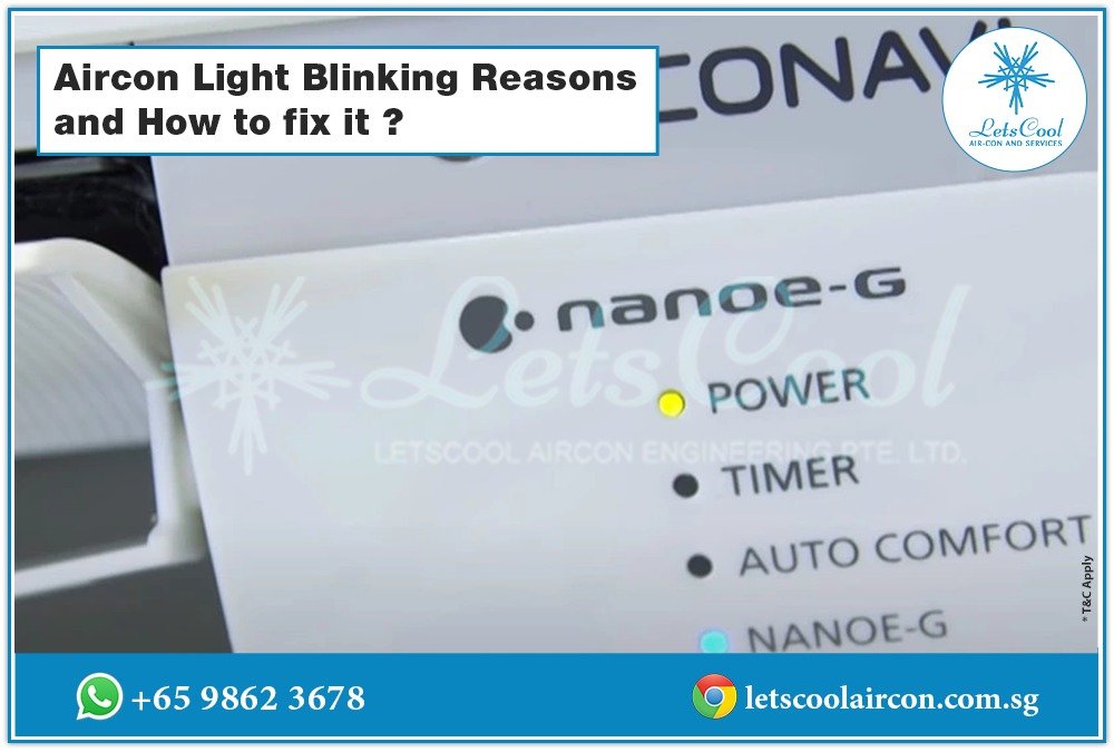aircon light blinking reasons
