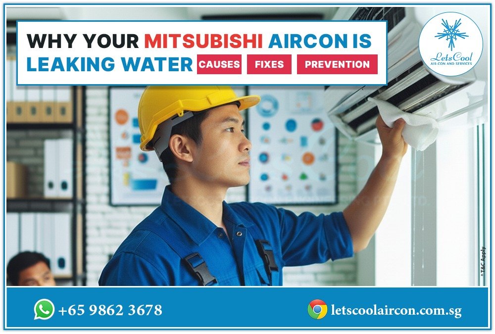 Mitsubishi aircon Water leaking